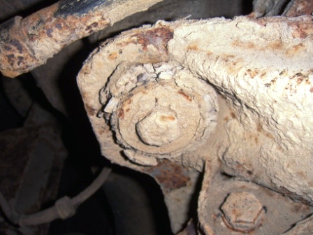 Rusty subframe bolt