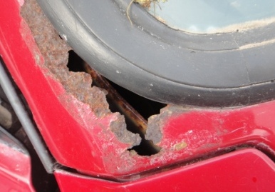 ur-quattro rusted through under the windscreen rubber