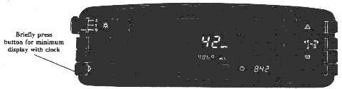 Orange digital dashboard - Reduced digital display